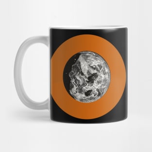 Halloween Moon, Signs and Symbol, Portents, Omens, and Fortunes - Pumpkin Orange and Black Variation Mug